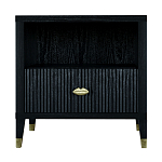 Прикроватная тумбочка с полкой Elsa Dreams Black варинант исполнения - 6 | Loft Concept в Ижевске