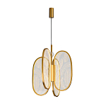 Люстра с гравировкой на акриловых плафонах Gravyura Bronze D 33 см варинант исполнения - 2 | Loft Concept в Ижевске