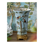 Ваза из фарфора с бронзовыми элементами Tropical Garden варинант исполнения - 6 | Loft Concept в Ижевске