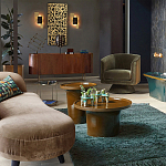 Бра с мраморным декором Marble Brass Laurel Wall Lamp варинант исполнения - 2 | Loft Concept в Ижевске