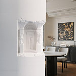 Встраиваемый в стену гипсовый светильник под покраску с колоннами и арками в античном стиле Antiquity Athena варинант исполнения - 15 | Loft Concept в Ижевске