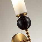 Бра с цилиндрическим матовым плафоном и шаром из камня на металлическом основании Orb Essence варинант исполнения - 3 | Loft Concept в Ижевске