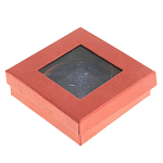 Зеркало карманное круглое двухстороннее из натурального камня Содалит в подарочной упаковке Gold Stone Mirrors варинант исполнения - 4 | Loft Concept в Ижевске