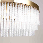 Люстра подвесная со стеклянными подвесками в виде перекрученных трубочек Nembus варинант исполнения - 4 | Loft Concept в Ижевске