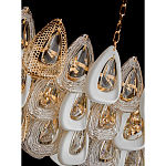 Люстра овальная с многослойными белыми и прозрачными подвесками Character Chandelier варинант исполнения - 4 | Loft Concept в Ижевске