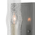 Бра с прозрачным плафоном на сером каркасе Elegant Gray Lamp варинант исполнения - 1 | Loft Concept в Ижевске