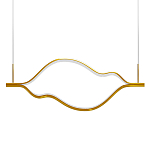 Подвесной светильник волнообразный изогнутый цвета латунь 3000К Spiral Lighting варинант исполнения - 1 | Loft Concept в Ижевске