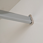 Шкаф бежевый двухдверный с полками и штангой Eccentricity варинант исполнения - 5 | Loft Concept в Ижевске