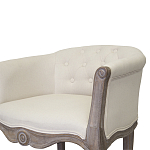 Кресло низкое в стиле прованс Бежевый Лен Louis French Armchair  варинант исполнения - 4 | Loft Concept в Ижевске