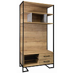 Стеллаж под TV в стиле лофт с открытыми полками и 2-мя ящиками Urban Style Space варинант исполнения - 1 | Loft Concept в Ижевске