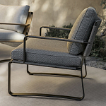 Дизайнерское уличное кресло на металлическом каркасе PHOENIX Armchair варинант исполнения - 7 | Loft Concept в Ижевске