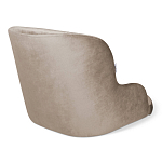 Стул с мягкой бежевой обивкой из велюра и подъемно-поворотным механизмом на черных колесиках Harper Beige варинант исполнения - 2 | Loft Concept в Ижевске