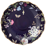 Ваза фарфоровая круглая на ножке с рисунком цветов Garden Whisper Porcelain Set  варинант исполнения - 1 | Loft Concept в Ижевске