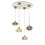 Подвесной светильник с прозрачным стеклянным плафоном округлой формы Effervia  варинант исполнения - 6 | Loft Concept в Ижевске