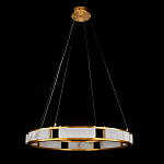 Люстра в виде кольца из натурального камня Golden Alavastor варинант исполнения - 2 | Loft Concept в Ижевске