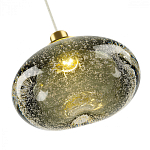 Подвесной светильник с прозрачным стеклянным плафоном округлой формы Effervia  варинант исполнения - 14 | Loft Concept в Ижевске