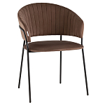 Стул в велюре коричневого цвета Horizon варинант исполнения - 1 | Loft Concept в Ижевске