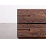 Прикроватный столик деревянный с 2-мя ящиками Moon Walnut Furniture варинант исполнения - 4 | Loft Concept в Ижевске