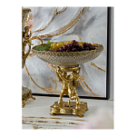 Чаша фарфоровая на двух бронзовых ангелах Eden Garden варинант исполнения - 4 | Loft Concept в Ижевске