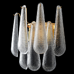 Бра с подвесками из рифленного стекла в форме капель Textured Glass варинант исполнения - 2 | Loft Concept в Ижевске
