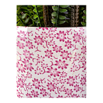 Кашпо из белого фарфора с розовым цветочным орнаментом Eden Garden варинант исполнения - 4 | Loft Concept в Ижевске