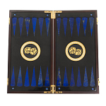 Нарды настольные из натурального камня лазурит и долерит Backgammon from Stone варинант исполнения - 2 | Loft Concept в Ижевске