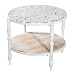 Журнальный столик из натурального дерева в винтажном стиле Openwork Coffee Table варинант исполнения - 1 | Loft Concept в Ижевске