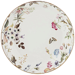 Ваза фарфоровая белая на ножке с рисунком цветов Garden Whisper Porcelain Set  варинант исполнения - 1 | Loft Concept в Ижевске