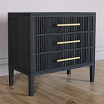 Тумба Primo  с тремя ящиками шпон Черный дуб варинант исполнения - 3 | Loft Concept в Ижевске