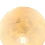 Бра с золотым круглым отражателем и открытой лампой Sun Glow Disc варинант исполнения - 5 | Loft Concept в Ижевске