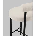 Стул полубарный Floreo букле молочный варинант исполнения - 3 | Loft Concept в Ижевске