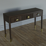 Дизайнерский Письменный стол Elsa Dreams Walnut с тремя ящиками варинант исполнения - 3 | Loft Concept в Ижевске