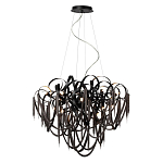 Люстра подвесная с объемной композицией из скрученных лент и металлических цепочек Atlantis Chain варинант исполнения - 4 | Loft Concept в Ижевске