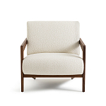 Кресло Avalon White Boucle из массива ореха варинант исполнения - 4 | Loft Concept в Ижевске