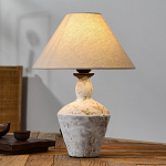 Настольная лампа с керамическим фактурным основанием и тканевым абажуром Eastern Tale варинант исполнения - 3 | Loft Concept в Ижевске