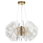 Люстра с декором в виде крупных рельефных лепестков 80 см Ethereal Bloom варинант исполнения - 2 | Loft Concept в Ижевске