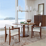 Кресло обеденное Alcove White Boucle из массива ореха варинант исполнения - 10 | Loft Concept в Ижевске