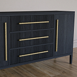 Буфет Primo с тремя ящиками и двумя фасадами Черный дуб варинант исполнения - 3 | Loft Concept в Ижевске