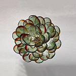 Люстра стеклянная с зелеными лепестками Green Leaf Fall варинант исполнения - 4 | Loft Concept в Ижевске