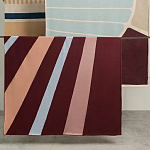 Плед из хлопка с геометрическим рисунком Elan Stripe Addison варинант исполнения - 7 | Loft Concept в Ижевске