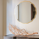 Золотое настенное зеркало Yvon Mirror варинант исполнения - 2 | Loft Concept в Ижевске