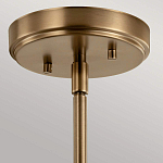 Подвесной светильник цвета латунь с прозрачным стеклянным плафоном в форме колокола Kichler варинант исполнения - 6 | Loft Concept в Ижевске