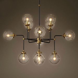 Люстра Bistro Globe Clear Glass Chandelier 12