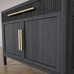 Буфет Primo с двумя ящиками и двумя фасадами Черный дуб варинант исполнения - 6 | Loft Concept в Ижевске