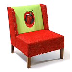 FUN Armchair "Chili Pepper" Red Дизайнерское кресло с цветным принтом варинант исполнения - 3 | Loft Concept в Ижевске