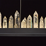 Люстра с двумя кольцами черного цвета с хрустальными элементами QUARTZ CRYSTAL варинант исполнения - 7 | Loft Concept в Ижевске