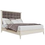 Кровать из массива бука с мягким изголовьем Tasteful Furniture варинант исполнения - 1 | Loft Concept в Ижевске