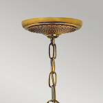 Люстра цвета латунь с 5-ю плафонами из рельефного стекла в форме ананаса Hinkley варинант исполнения - 6 | Loft Concept в Ижевске