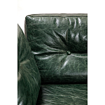 Диван Лофт Натуральная Винтажная кожа Зеленый Two Seat Encounter Leather Sofa варинант исполнения - 4 | Loft Concept в Ижевске