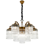 Подвесная люстра с плафонами с виде трубчатых хрустальных подвесок Cadice Chandelier 7 варинант исполнения - 2 | Loft Concept в Ижевске